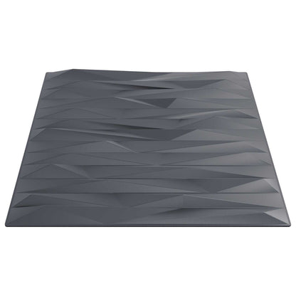 Wall Panels 24 pcs Stone Grey 50 x 50 cm XPS Foam