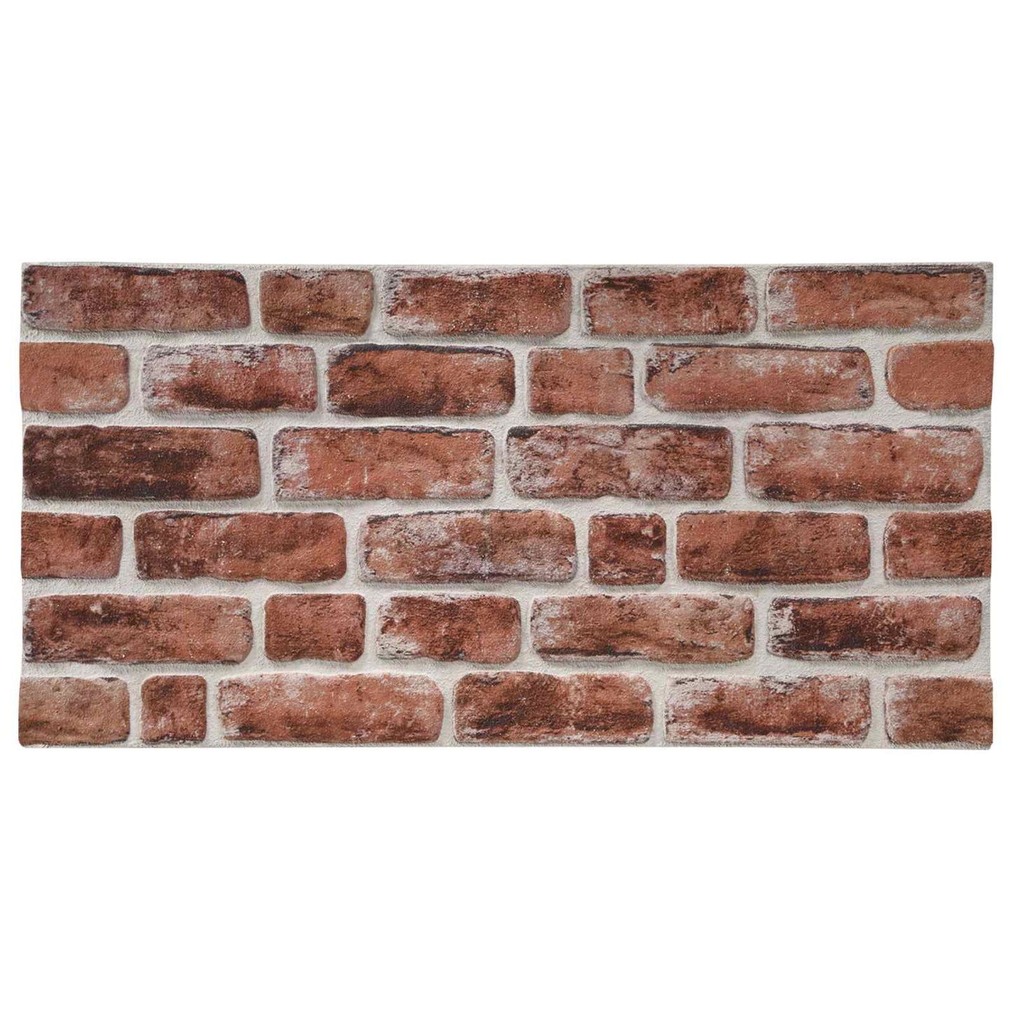 Wall Panels 10 pcs 100 x 50 cm Dark Brown and White EPS Foam