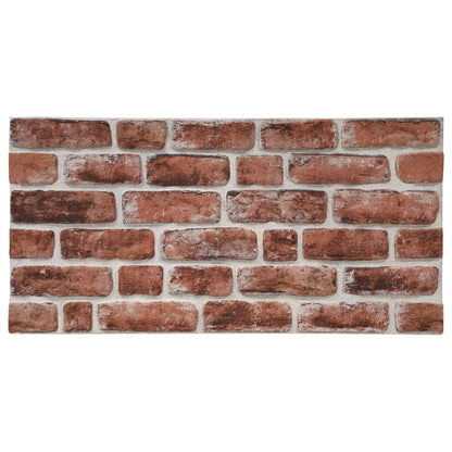 Wall Panels 10 pcs 100 x 50 cm Dark Brown and White EPS Foam