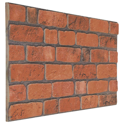 Wall Panels 10 pcs Terracotta 100 x 50 cm EPS Foam