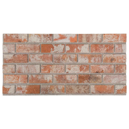 Wall Panels 10 pcs 100 x 50 cm Orange EPS Foam