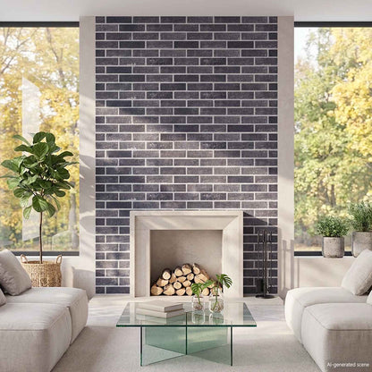Wall Panels 10 pcs 100 x 50 cm Black and Grey EPS Foam