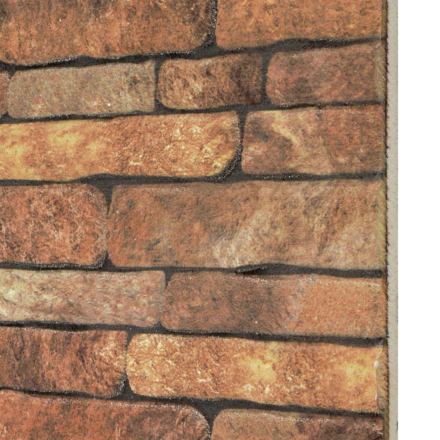 Wall Panels 10 pcs Brown and White 100 x 50 cm EPS Foam