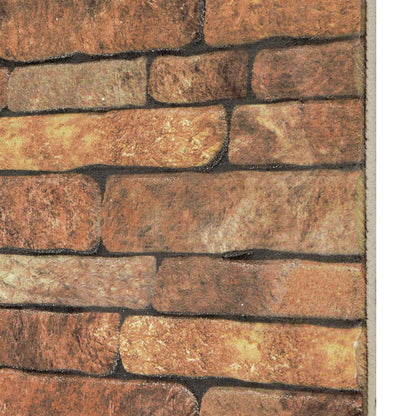 Wall Panels 10 pcs Brown and White 100 x 50 cm EPS Foam