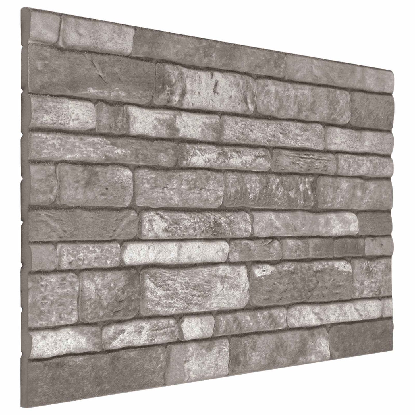 Wall Panels 10 pcs Dark Grey 100 x 50 cm EPS Foam