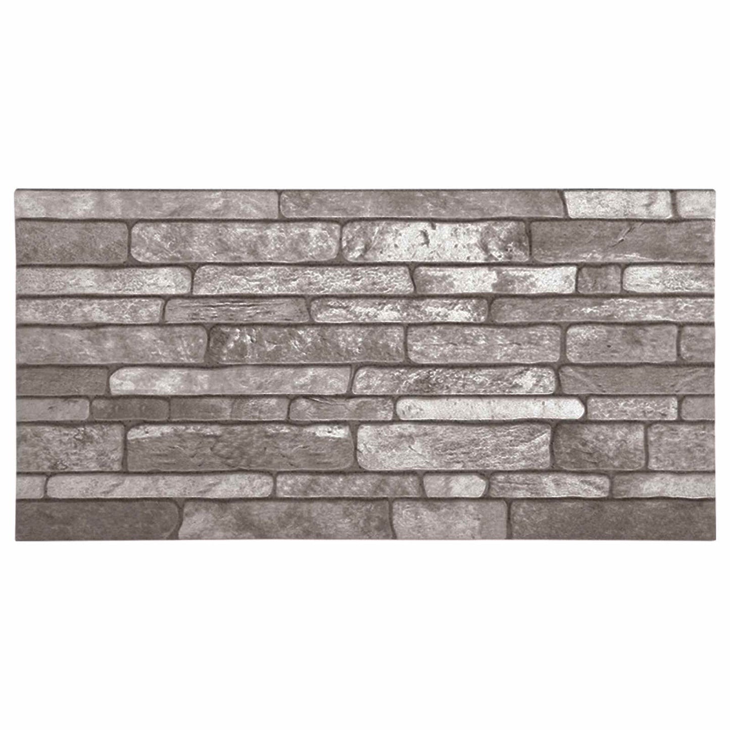 Wall Panels 10 pcs 100 x 50 cm Dark Grey EPS Foam