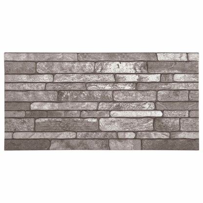 Wall Panels 10 pcs 100 x 50 cm Dark Grey EPS Foam