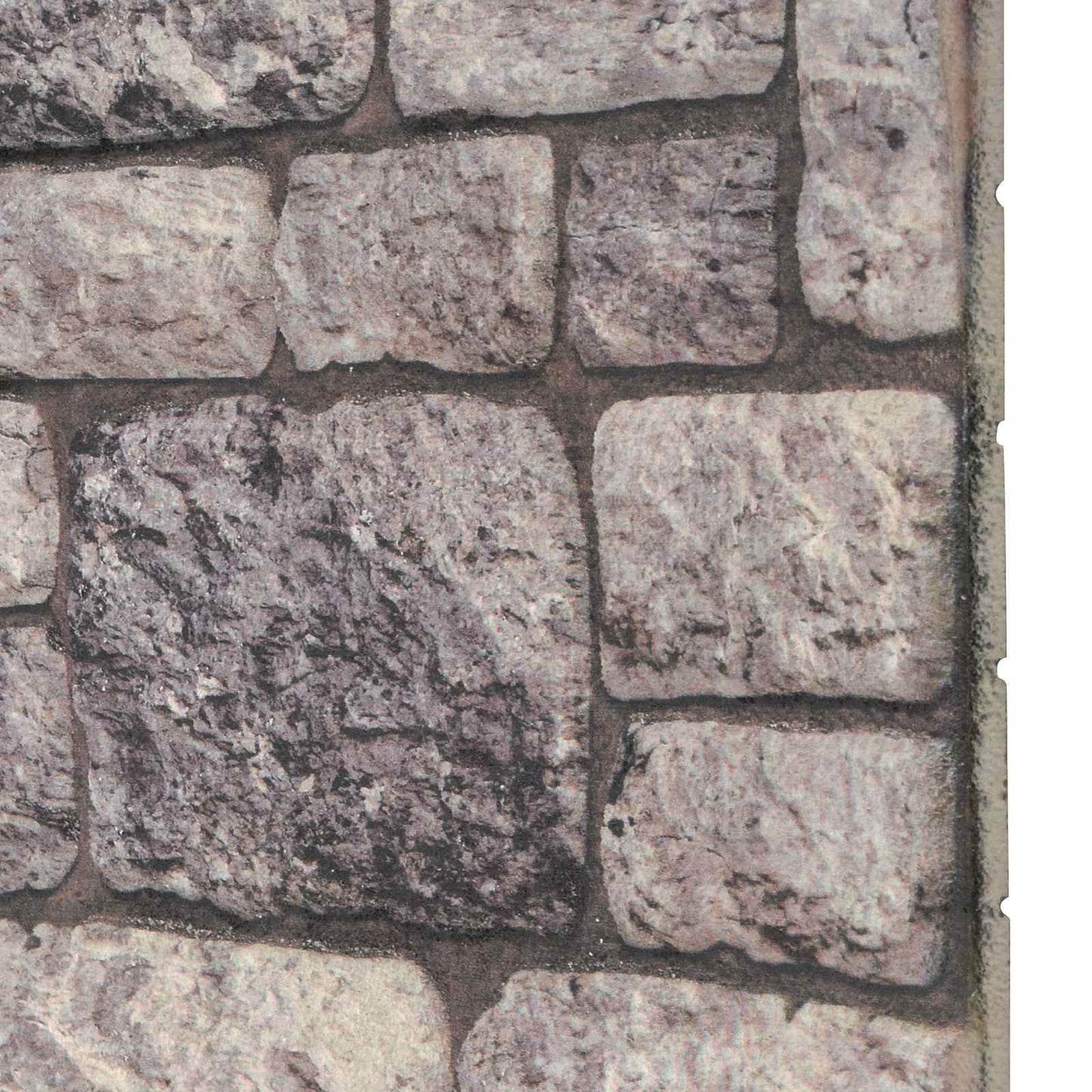 Wall Panels 10 pcs Grey and White 100 x 50 cm EPS Foam