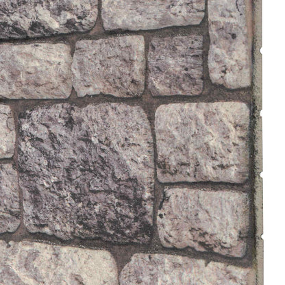 Wall Panels 10 pcs Grey and White 100 x 50 cm EPS Foam