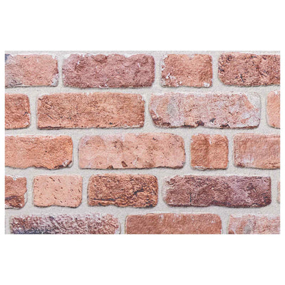Wall Panels 10 pcs 100 x 50 cm Red EPS Foam