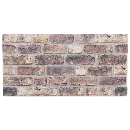 Wall Panels 10 pcs Dark Brown 100 x 50 cm EPS Foam
