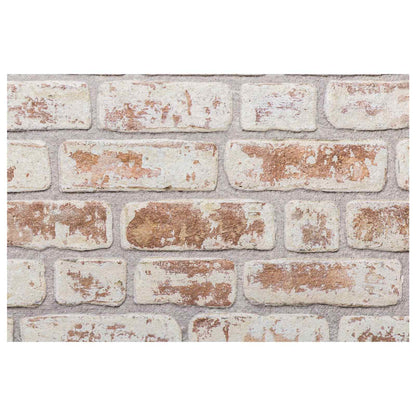 Wall Panels 10 pcs 100 x 50 cm Red and White EPS Foam