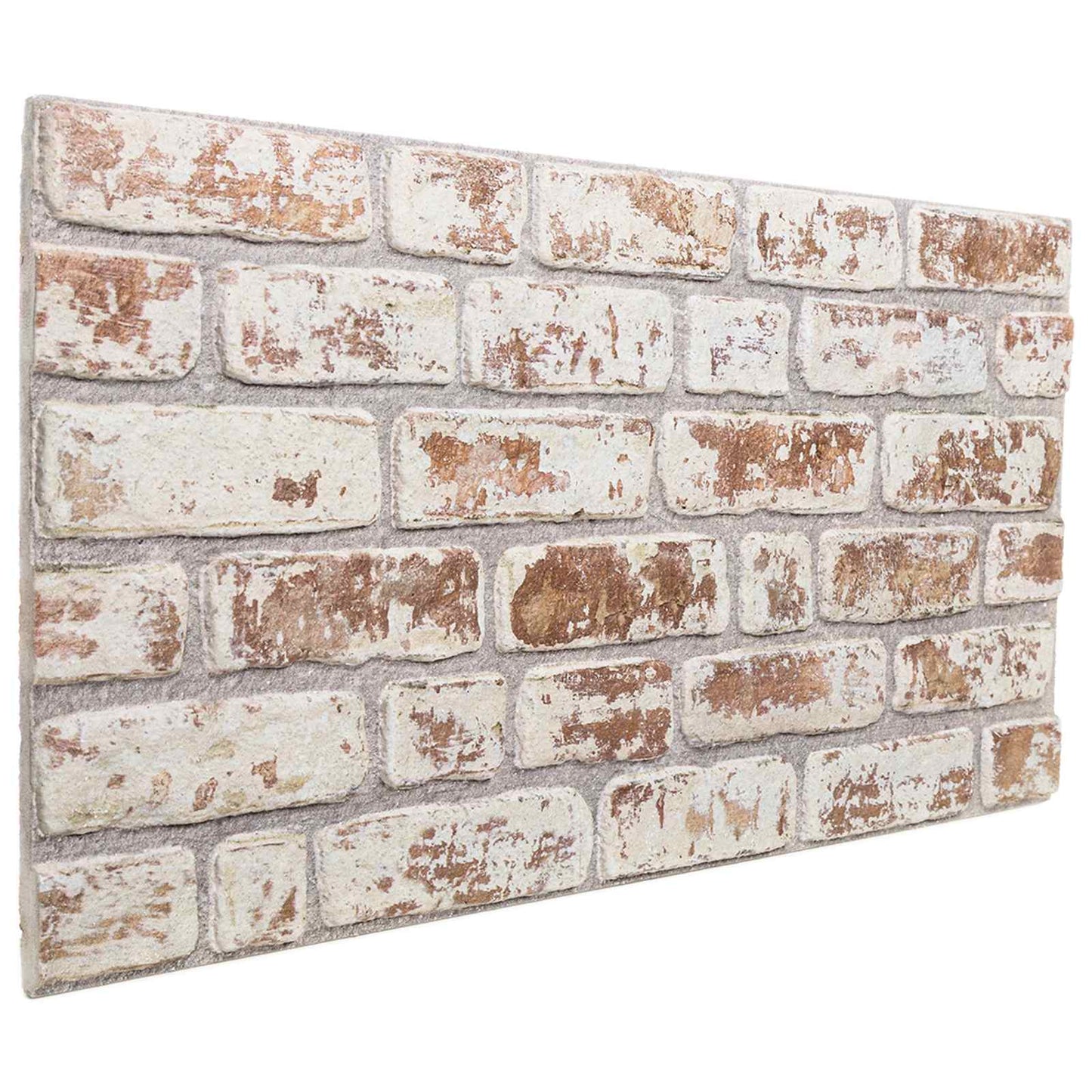 Wall Panels 10 pcs Red and White 100 x 50 cm EPS Foam
