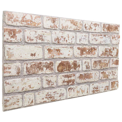 Wall Panels 10 pcs Red and White 100 x 50 cm EPS Foam