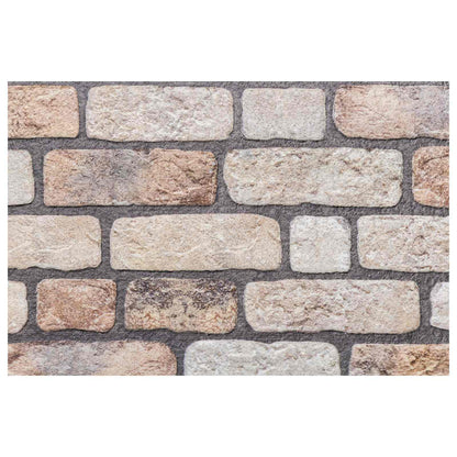 Wall Panels 10 pcs 100 x 50 cm Light Brown EPS Foam