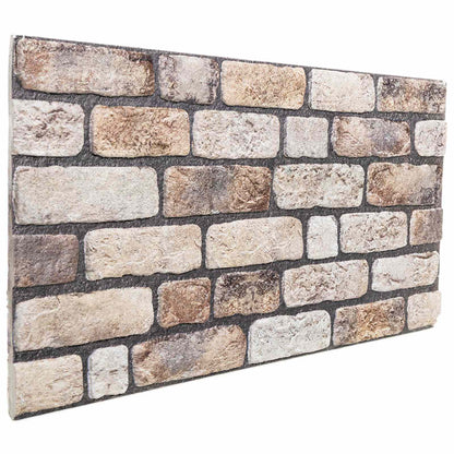 Wall Panels 10 pcs Light Brown 100 x 50 cm EPS Foam