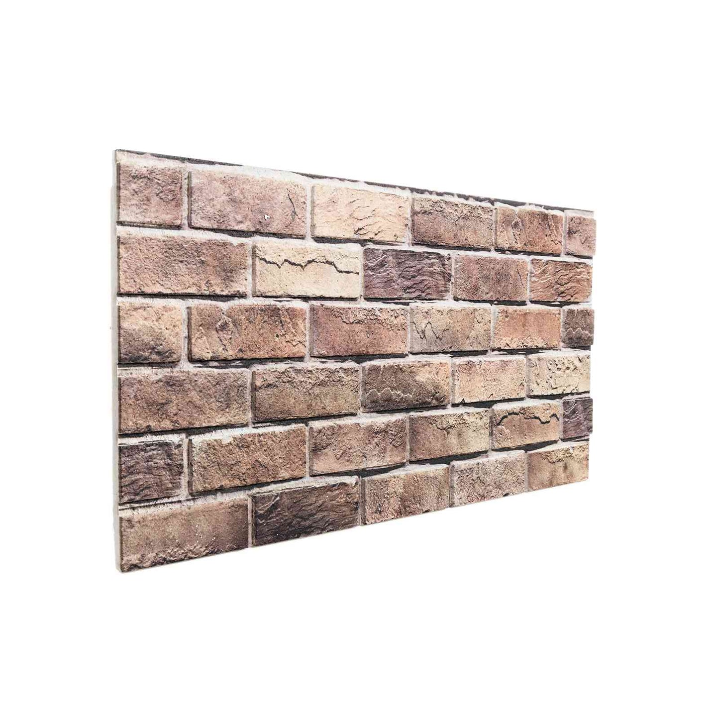 Wall Panels 10 pcs Brown and Grey 100 x 50 cm EPS Foam