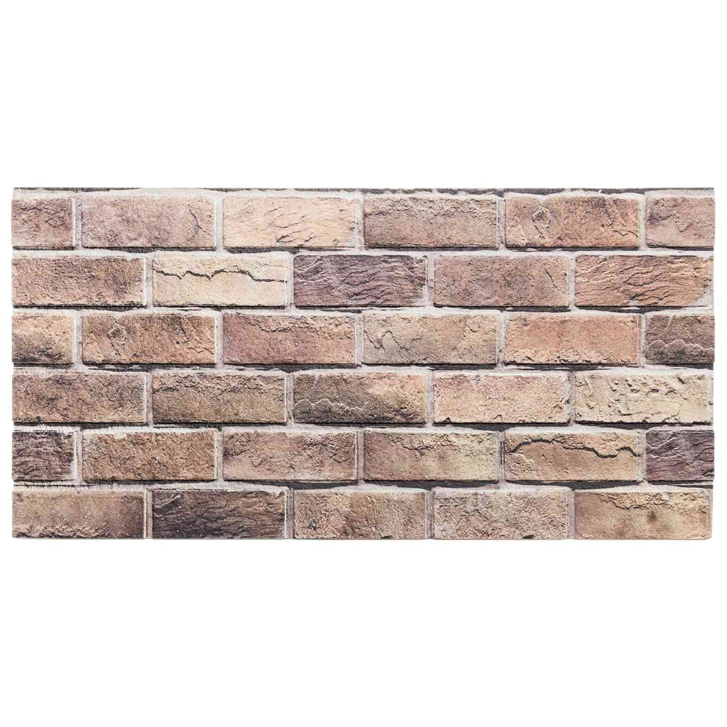 Wall Panels 10 pcs Brown and Grey 100 x 50 cm EPS Foam