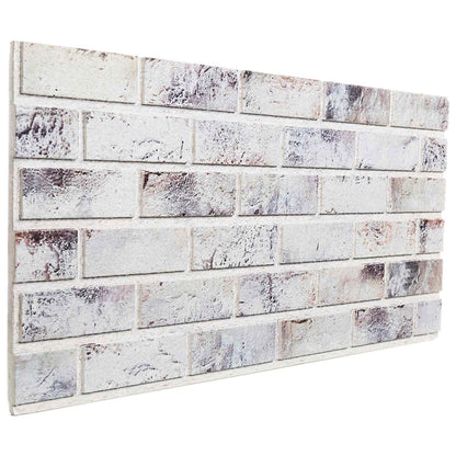 Wall Panels 10 pcs Light Grey and Black 100 x 50 cm EPS Foam