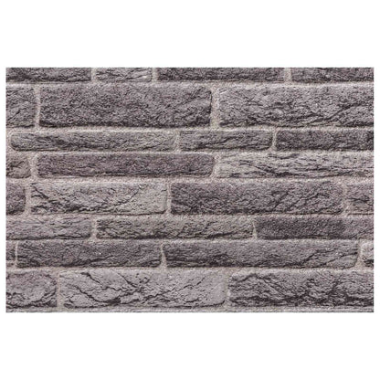 Wall Panels 10 pcs 100 x 50 cm Anthracite EPS Foam