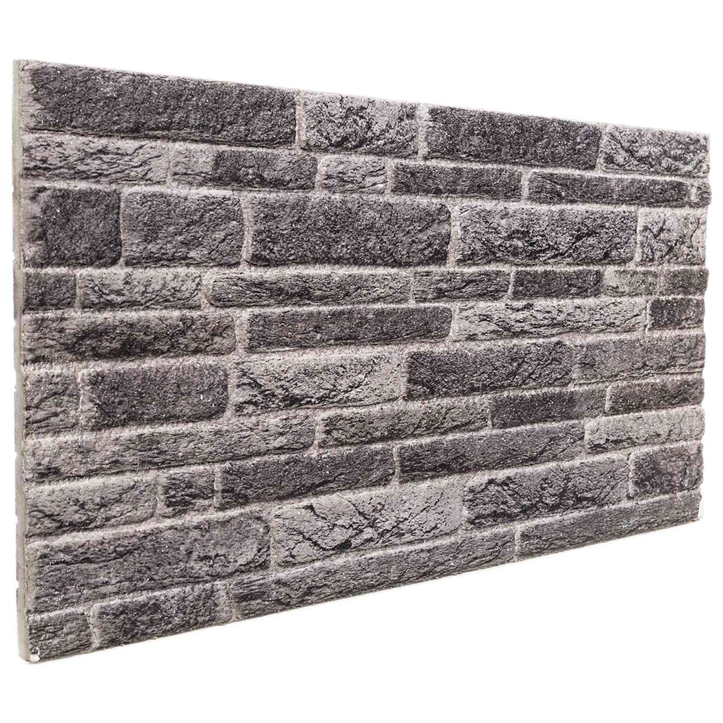 Wall Panels 10 pcs Anthracite 100 x 50 cm EPS Foam