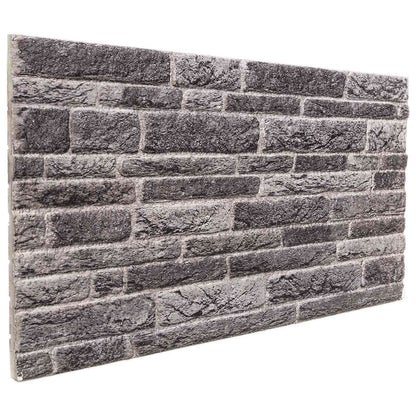 Wall Panels 10 pcs Anthracite 100 x 50 cm EPS Foam