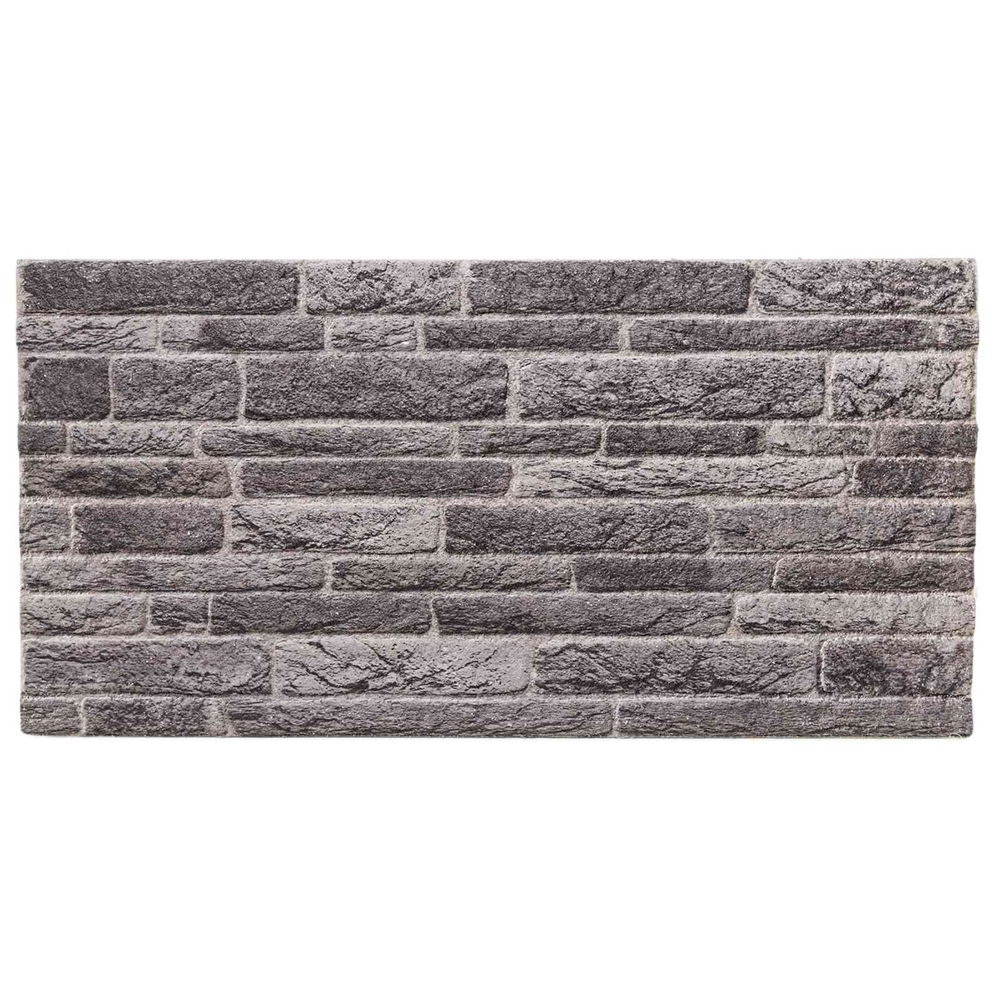 Wall Panels 10 pcs Anthracite 100 x 50 cm EPS Foam