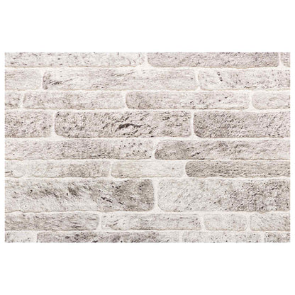 Wall Panels 10 pcs 100 x 50 cm Light Grey and White EPS Foam
