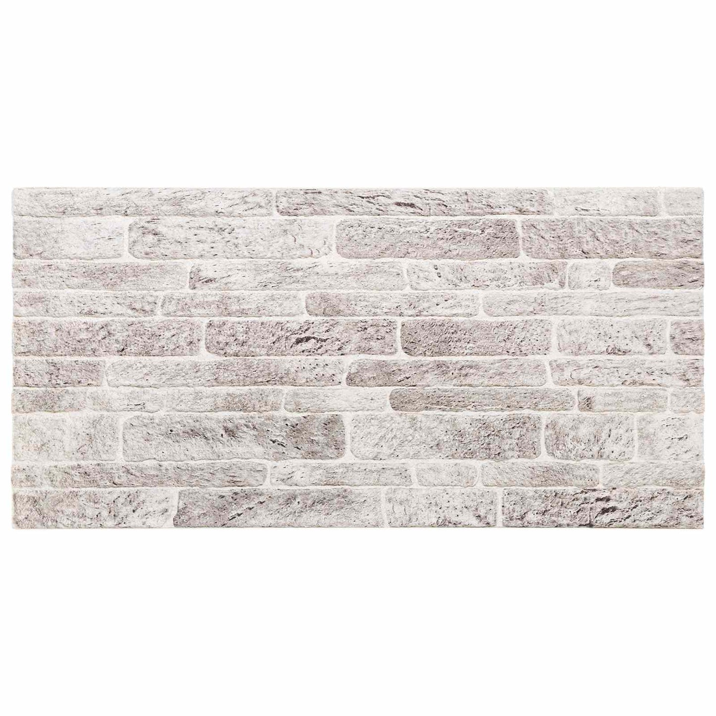 Wall Panels 10 pcs Light Grey and White 100 x 50 cm EPS Foam