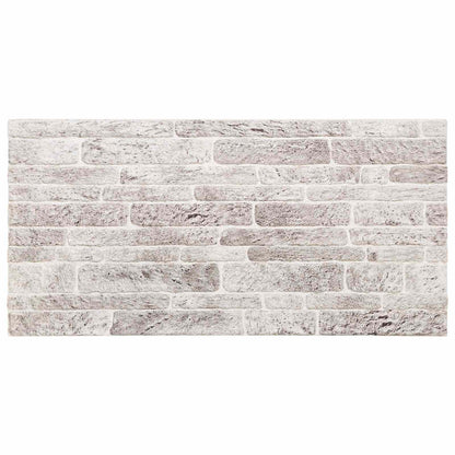 Wall Panels 10 pcs Light Grey and White 100 x 50 cm EPS Foam