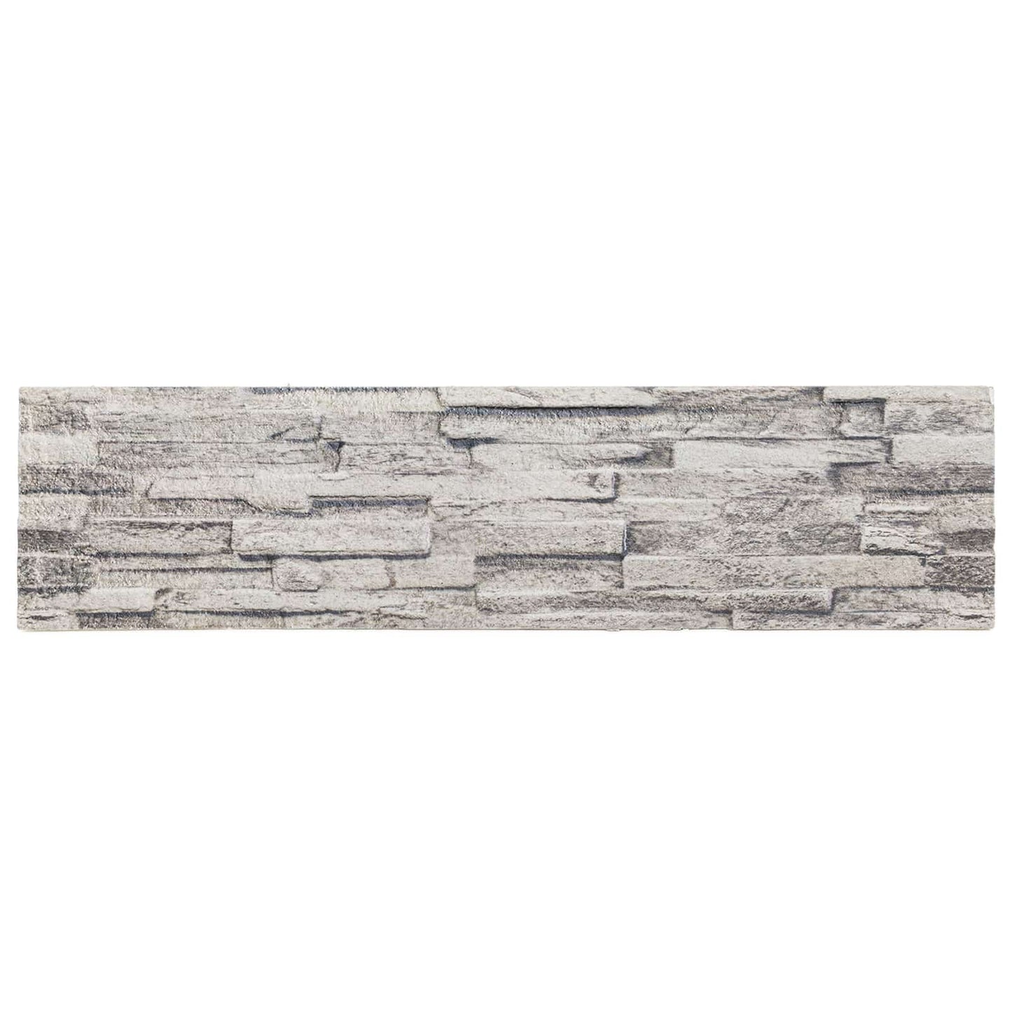 Wall Panels 10 pcs Light Grey 100 x 25 cm EPS Foam