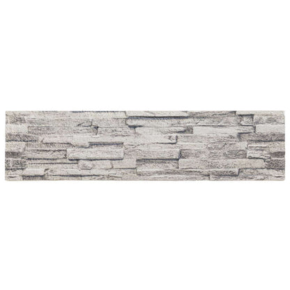 Wall Panels 10 pcs Light Grey 100 x 25 cm EPS Foam