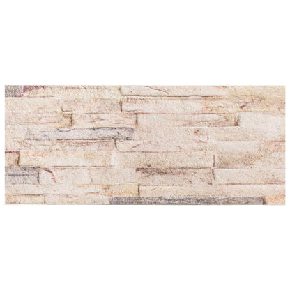 Wall Panels 10 pcs 100 x 25 cm White and Red EPS Foam