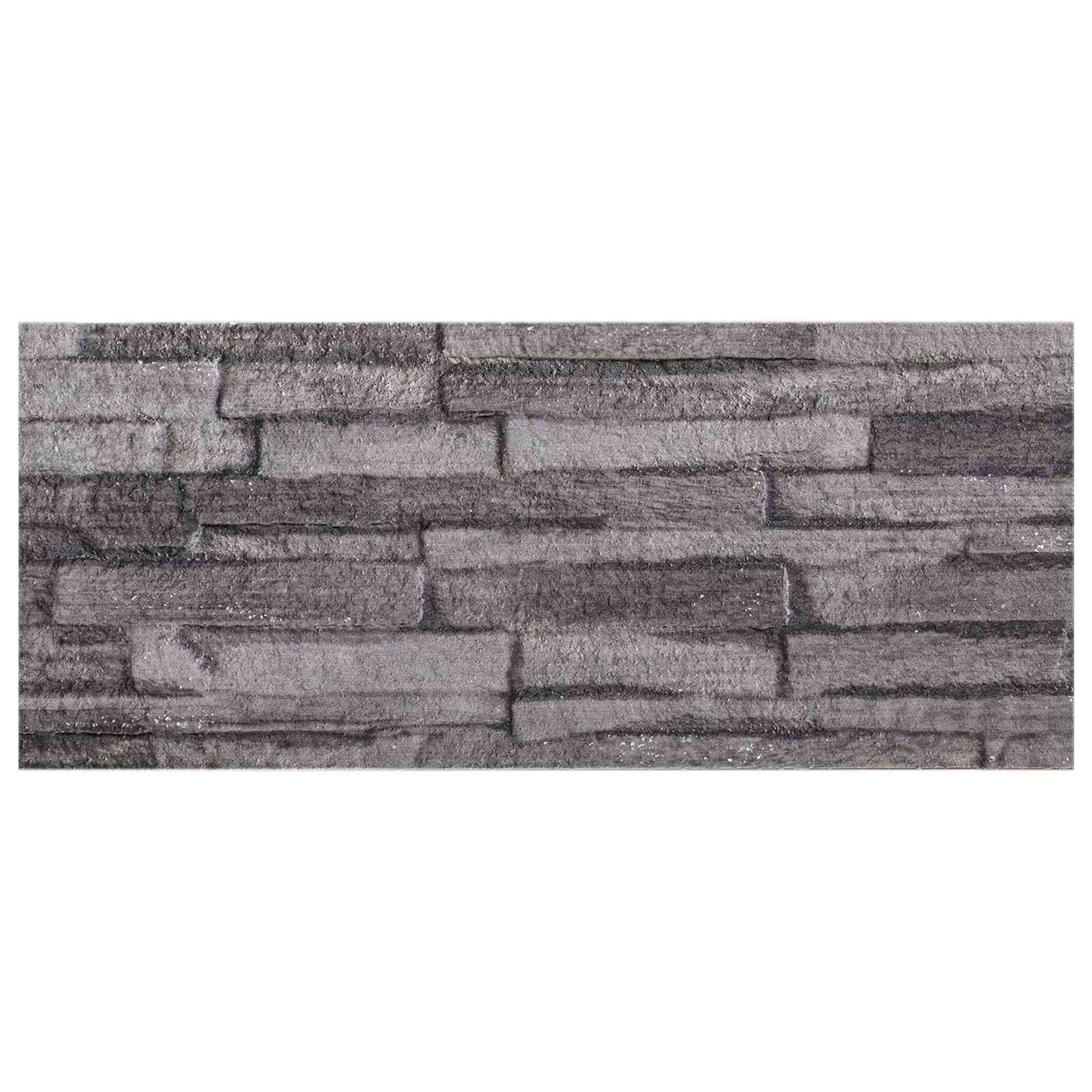 Wall Panels 10 pcs 100 x 25 cm Anthracite EPS Foam