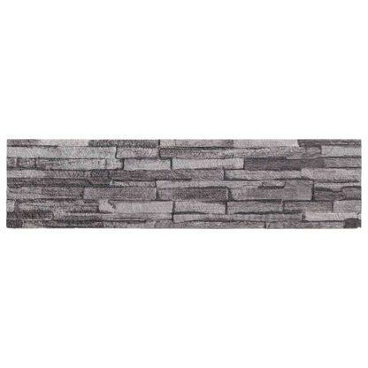 Wall Panels 10 pcs Anthracite 100 x 25 cm EPS Foam