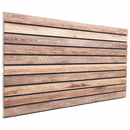 Wall Panels 5 pcs Light Brown 100 x 50 cm EPS Foam