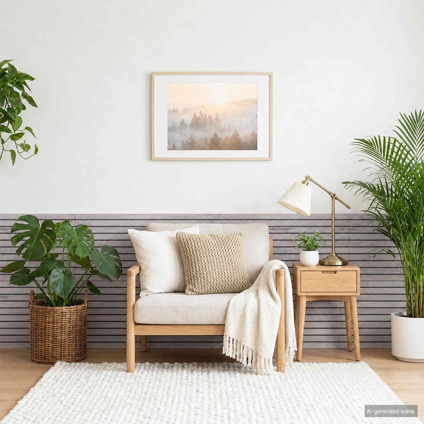 Wall Panels 5 pcs 100 x 50 cm Grey EPS Foam