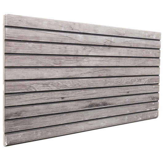 Wall Panels 5 pcs 100 x 50 cm Grey EPS Foam