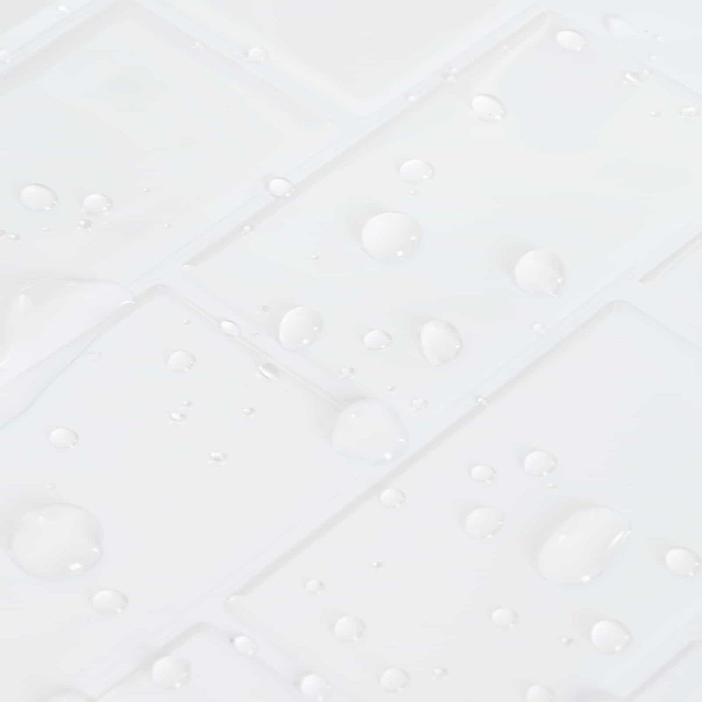 Subway Tile 20 pcs White 30 x 30 cm Polyurethane and PET