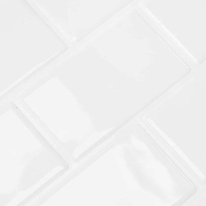 Subway Tile 20 pcs White 30 x 30 cm Polyurethane and PET