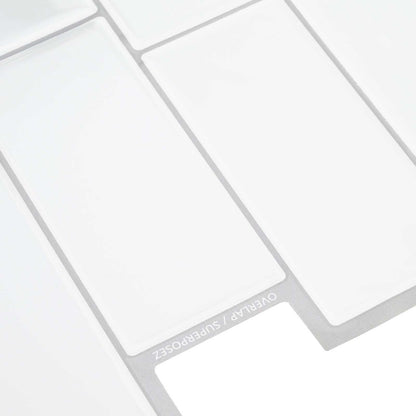 Decorative Stickers 20 pcs White Grey 29 x 21 cm