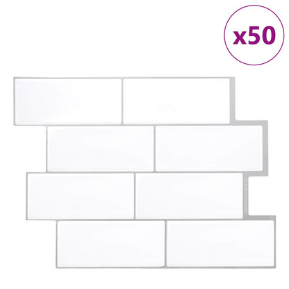 Decorative Stickers 20 pcs White Grey 29 x 21 cm