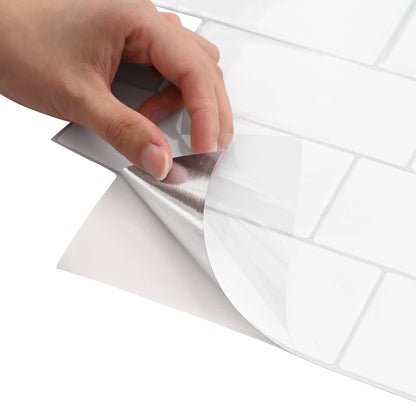 Decorative Stickers 50 pcs White Grey 29 x 21 cm