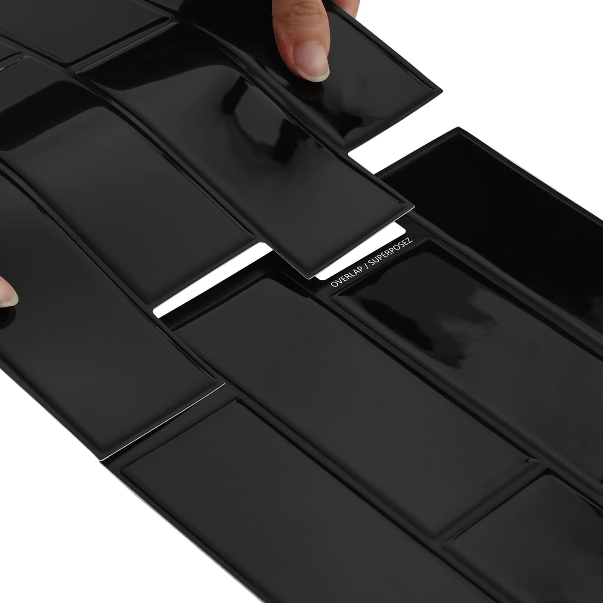Decorative Stickers 10 pcs Black 29 x 21 cm