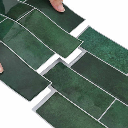 Decorative Stickers 20 pcs Dark Green 29 x 21 cm