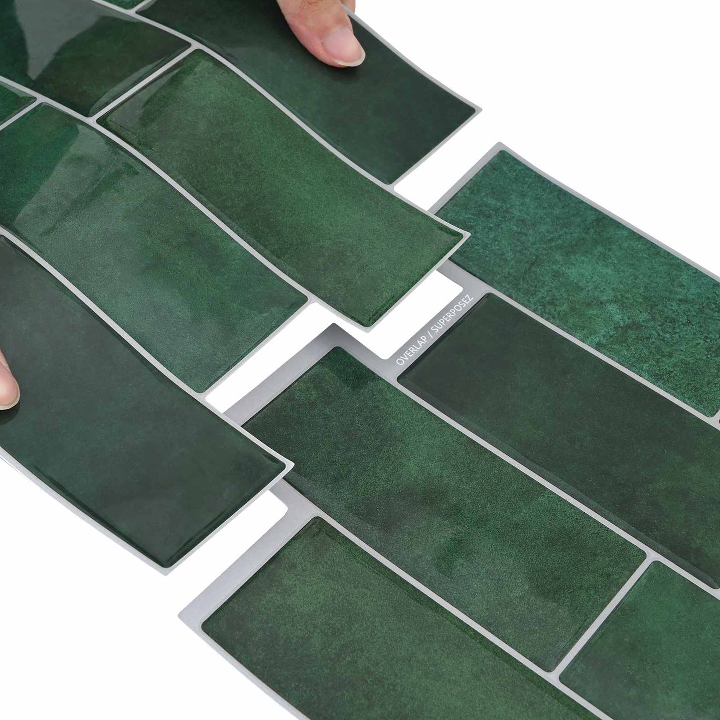 Decorative Stickers 50 pcs Dark Green 29 x 21 cm