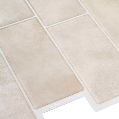 Decorative Stickers 10 pcs Beige Marble 29 x 21 cm