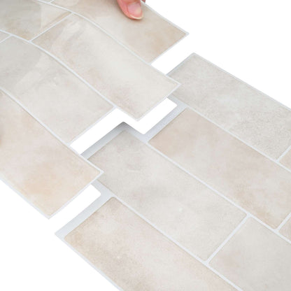 Decorative Stickers 20 pcs Beige Marble 29 x 21 cm
