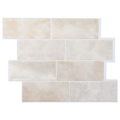 Decorative Stickers 20 pcs Beige Marble 29 x 21 cm