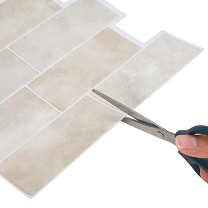 Decorative Stickers 50 pcs Beige Marble 29 x 21 cm
